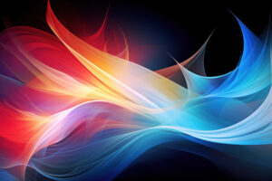 Abstract colored waves background with color gradients